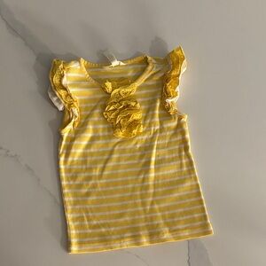 Matilda Jane Yellow and White Striped Tank Top